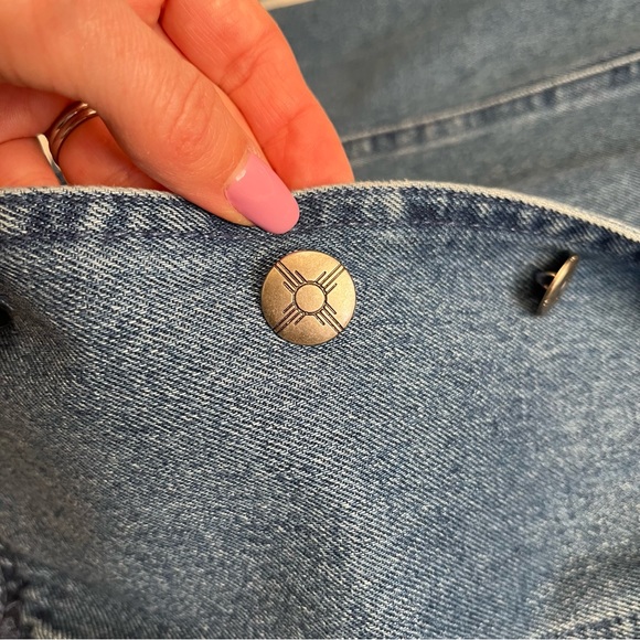 😎Vintage Stonebridge Studded Jean Shirt Western - Picture 5 of 10